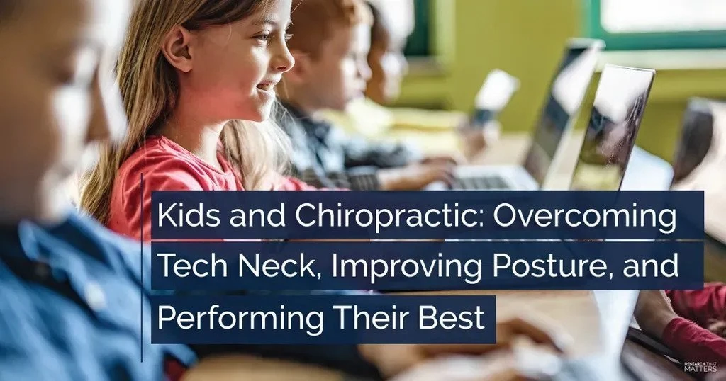 Kids chiropractic care for tech neck and posture improvement at Greenlight Chiropractic & Wellness Lab